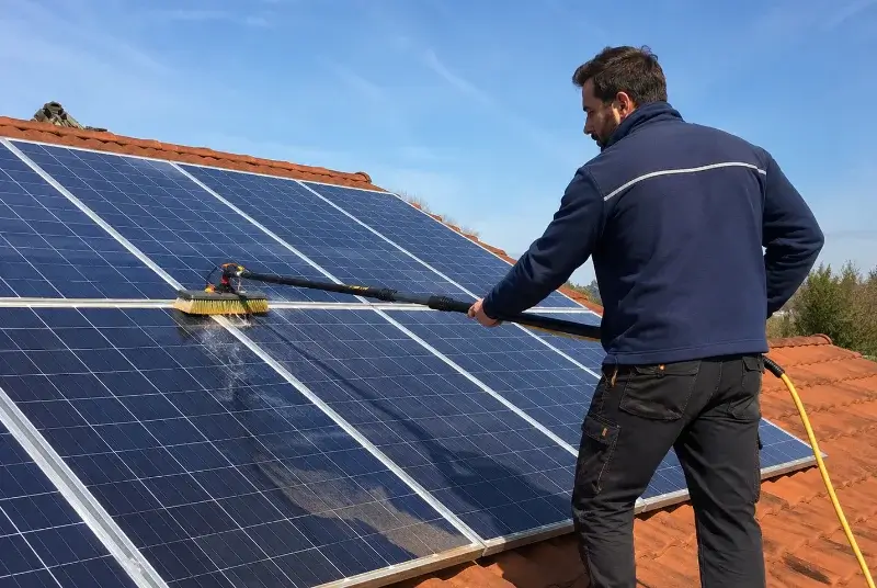 Nettoyage et entretien de panneaux solaires à Montblanc